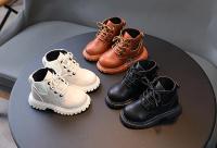 Botas Cortas Para Niños Y Niñas Antideslizantes Cuero Suave Tacón Plano Temporada Otoño E Invierno Moda Primavera Verano - details 2