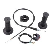 Juego De Manillar Y Cable De Acelerador Para Bicicleta Mini 50cc 150cc 250cc Instalación Fácil Reemplazo Profesional Duradero Con Interruptor off on 7/8"/22mm Barra - details 3