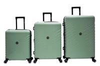 Juego de 3 Maletas (Pequeña, Mediana, Grande) – ABS Premium Ecológico 70% Reciclado, 4 Ruedas Dobles Silenciosas, Cerradura de Combinación, Carro Telescópico Twin Tubo – Expandible y Aprobada para Aerolíneas, Color (Verde-Gratino) - details 2