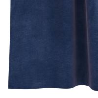 Cortinas Blackout vidaXL con lazos colgantes 2 pcs de terciopelo azul oscuro - details 5