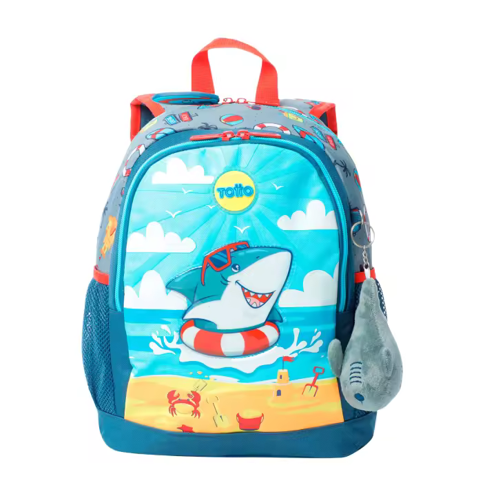 Totto Mochila infantil  Little Surfer -Dimensiones:26.5 x 34 x 11 cm-Material: poliester - 1