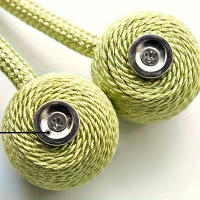 2pcs/pair Retortillas De Cortina Magnéticas Diseño De Auriculares Accesorios Para Cortinas De Baño Y Showers - details 3