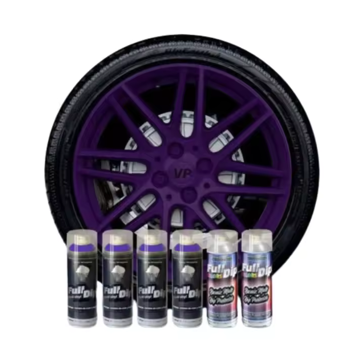AutoFullCar - PACK 4 SPRAYS FULL DIP VIOLETA EXTRA PROTECCION MATE - 1