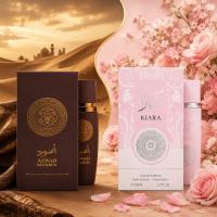 Pack Perfumes Árabes Asad Bourbon y Kiara Eau de Parfum 100ml, Set de Fragancias Premium para Hombre y Mujer, Aroma Oriental Especiado y Floral Dulce, Larga Duración, Ideal para Regalo de Pareja, Uso Diario y Ocasiones Especiales - details 1