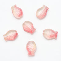30Pcs Colgante De Vidrio Colorido Para Pulsera DIY Agujero Medio Pez Gradiente 10x14 Pulgadas Adornos De Moda Sin Metal Proveniente De China Continental - details 11