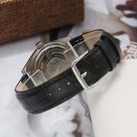 Reloj Mecánico De Mano Shanghai 7120 Para Hombre 36mm Retro Business Clásico Y Sencillo Resistente Al Agua Acero Inoxidable Y Cuero - details 4