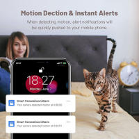Cámara IP Icsee Smart Home 1080P 5MP HD Seguridad Auto Tracking Wireless Vigilancia Visión Nocturna WiFi Cámara Blanco - details 4