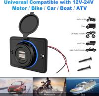 Cargador dual-USB Para Coche Con Luz Indicadora 12V 24V 3.1A Enchufe De Poder Adecuado Para Barcos Y Automóviles - details 4
