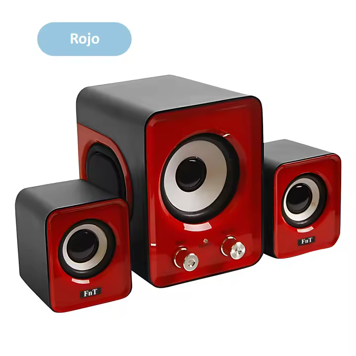 LIFA Altavoces para ordenador con cable USB universal, altavoecs para PC, reproductores de sonidos SW201 - 1