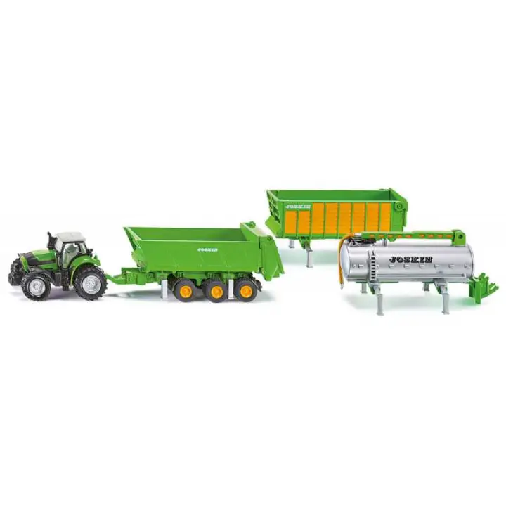 Siku Tractor Deutz-Fahr Kit Joskin Escala 1:87 - Ideal para Coleccionistas - 1