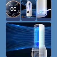 Ventilador de aire acondicionado portátil de 12*4,7*4,8 pulgadas, ventilador de pulverización silencioso USB, con luces de colores, sincronización de 6 velocidades, velocidad del viento de 6 velocidades, adecuado para uso en el hogar y la oficina - details 0
