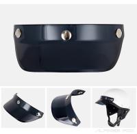Casco De Motocicleta Retro Mitad Rostro Con Visera De 3 Botones Pantalla Antigolpes Accesorios Para Motocicleta Unisex - details 5