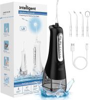 Irrigador Inalámbrico con 4 Posiciones de Control del Agua a Presión con Batería Recargable, Eliminación de Placa Dental óptimo para Viajar y para Baños Pequeños,6 Boquillas - details 1
