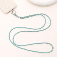 Lanyard Antipérdida Para Teléfono Móvil Con Cadena De Carácter De Diamante Accesorio Antipérdida Para Adultos Material De Poliéster - details 1