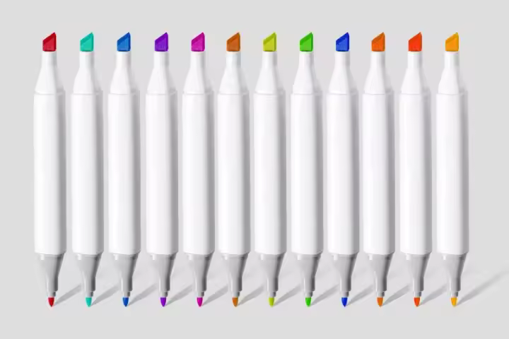 48-Pack Ohuhu Double-Tipped Alcohol Brush Markers - 1