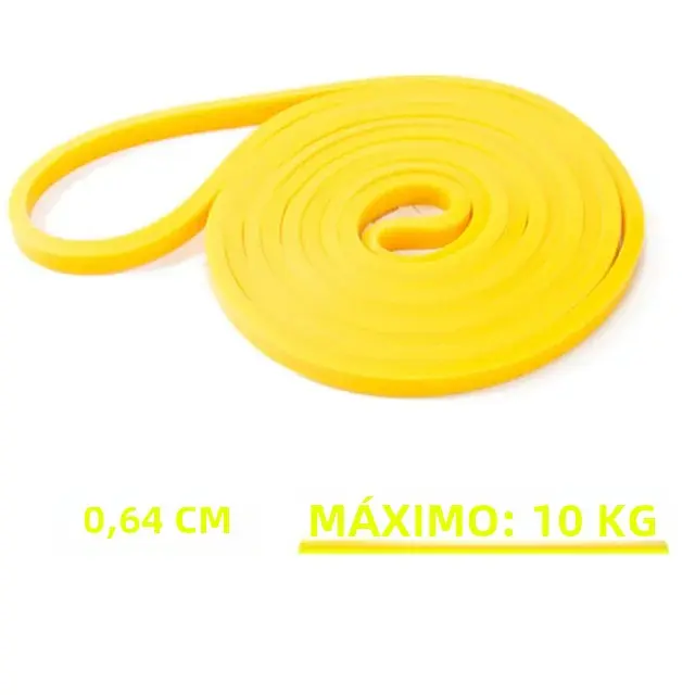 Banda De Resistencia De Látex Fuerte Elástica Para Ejercicios De Fuerza Y Pilates Equipo De Gimnasio Y Fitness Para Entrenamiento Completo De Brazos Y Piernas Unisex - 1