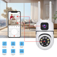 1080P Cámara Vigilancia WiFi Exterior 360°, PTZ Cámara IP Vigilancia de Seguridad, AI Detección de Humana, Seguimiento Automático, Sirena, Visión Nocturna , Audio Bidireccional, - details 0