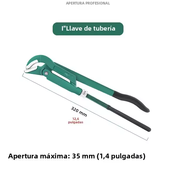 Aguja De Fijación Multifuncional De Gran Apertura Herramienta Pesada De Juego De Fijación De Tubos Con Mango Antideslizante Para Reparación De Plomería - 1