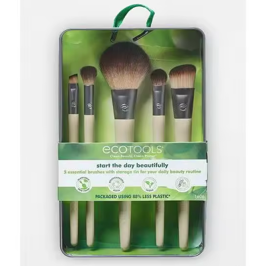 ECOTOOLS Set de Pinceles de Maquillaje - Start the Day – El Kit Perfecto para un Maquillaje Impecable y Natural - 1
