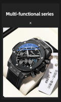 Reloj De Pulsera Masculino De Lujo CHENXI Con Dial Luminoso Y Cronógrafo Resistente Al Agua Y Shock Reloj Casual De Moda Creativa - details 1