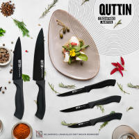 Quttin - Cuchillo Sierra Multiusos 11cm Gama Black - Hoja Afilada y Resistente, Mango Antideslizante para Manejo Seguro - details 1