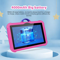 Tableta Para Niños Con Patrón De Dibujos Animados 7 Pulgadas Cuatro Núcleos 4GB RAM 64GB ROM Android Juegos De Aprendizaje Educativos Regalos Para Niños - details 5