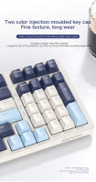 Teclado Mecánico De Juegos Inalámbrico K8 Con Retroiluminación Hot Swappable Bluetooth 2.4G Y Cableado Rojo Lineal Para PS4 PC Win Mac Gamer - details 7