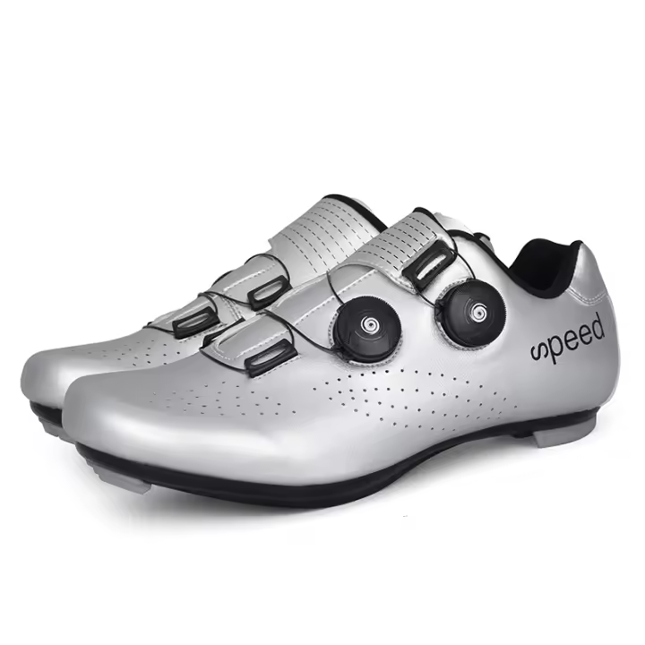 Zapatos De Ciclismo Para Hombre Compatible Con Peloton Reflector Nocturno Para Bicicleta De Carretera Material Superior Sintético Talla Verdadera - 1