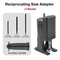 Adaptador De Sierra Reciprocante Para Broca Eléctrica Herramienta Portátil De Corte De Madera Con Hojas De Sierra De 100/132/152mm Peso 0.4/0.45kg - details 4