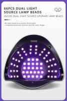 Secador De Uñas LED UV De Alta Potencia 66Lamp Beads Fuente De Luz Dual Para Todos Los Polvos De Uñas De Gel Para Salon De Belleza - details 6