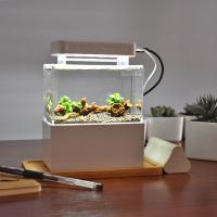 Acuario De Mesa 1.5L Mini Para Betta Peces Con Filtro Y Bomba De Aire USB Luz LED Decoración Marina Sin Contener Químicos Originales En China - details 10