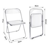 Silla plegable de acrílico para camping con respaldo para jardín, terraza y balcón - details 0