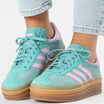 adidas gazelle silver green womens Adidas Gazelle Plataforma  Deluxe Kicks