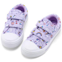 Zapatillas De Lona Para Niños Y Niñas Con Doble Correa De Dibujos Animados Zapatos Casuales Transpirables Y De Secado Rápido Para Edades 7-12m a 12+y - details 1