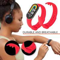 Ociodual Correa de Recambio Compatible con Xiaomi Mi Band 9 y Mi Band 8, de color Rosa, Repuesto de Silicona Suave Flexible Sport Goma Transpirable - details 4