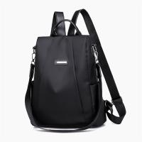 Nueva Mochila Multifuncional Para Mujeres Casual De Nylon Color Sólido Escuela Bolso De Viaje Con Correa Desmontable Para Niñas - details 7