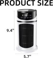 Ventilador de aire acondicionado portátil 3 en 1, enfriador de aire evaporativo de 6 velocidades, 7 luz nocturna, temporizador de 6 horas, ventilador de aire personal, ventilador silencioso de bajo - details 4
