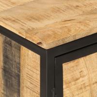 vidaXL Conjunto de muebles de baño 2 pzas madera maciza mango y hierro - details 4