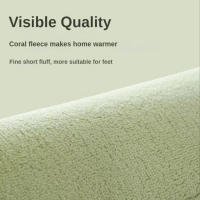 Alfombra De Baño De Velocidad Coral Con Patrón Rayado Super Absorbente Y Antideslizante Alfombrilla Para Puerta Material De Tela - details 0