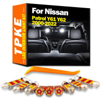 Kit De Luces LED Para Interior De Coche Farol Doméstico Para Nissan Patrol Y61 Y62 2000-2022 Luz De Lectura Y Maletero Blanco Azul ICE Canbus Sin Errores Instalación Plug And Play - details 0