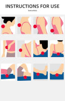 Bola De Masaje De Yoga Con Espinas De 7cm En PVC Para El Deporte Y La Fitness Alivio Del Estrés Muscular Bola De Masaje De Rehabilitación - details 5