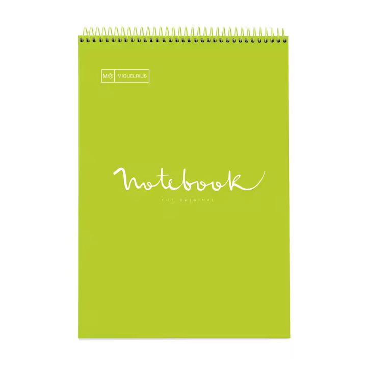 Apli Cuaderno Tapa Dura Espiral Superior A4 Cuadrícula 80 Hojas Emotions Miquelrius Lima - 1