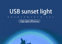 Lámpara De Noche LED USB Proyector De Puesta De Sol Para Decoración De Fiesta Dormitorio Sala De Estar Luz Neón Atmosfera - details 0