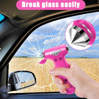 Martillo De Seguridad Para Coche 2 En 1 Rompe Ventanas Y Corta Cinturones De Seguridad Herramienta De Rescate Emergencia Accesorio De Supervivencia Vehicular - details 3