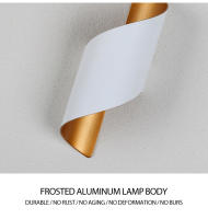 Lámpara De Pared LED IP65 Impermeable Para Exteriores Luz Moderna De Diseño Espiral Nórdica Para Interiores Lámpara De Decoración Para El Hogar 10W - details 11