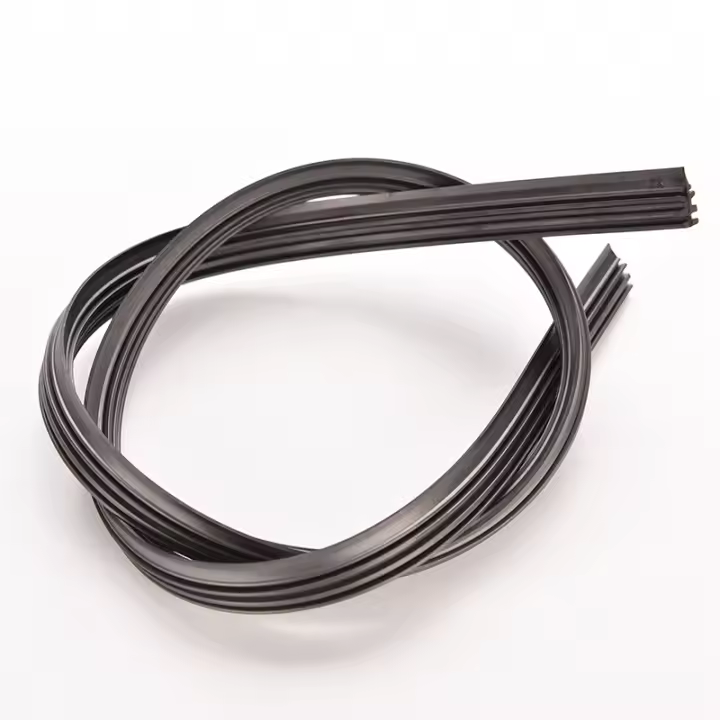 Limpia Parabrisas Universal De Silicona Negro Limpia Para Coche Y Autobús Plegable Sin Marco 650" 6mm 2 Piezas Reemplazo - 1
