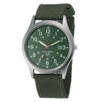Reloj De Cuarzo Para Hombre Negro Con Correa De Nylon Militar Deportiva Moda Cuadro De Numeros Arábigos Clavija De Hebilla - details 21