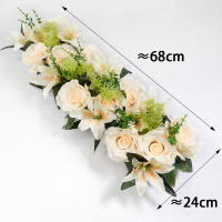 Arco De Boda Rojo Y Lily 60cm Flores Artificiales Para Decoración De Bodas Y Jardines Hechas De Seda Originaria De Zhejiang - details 6