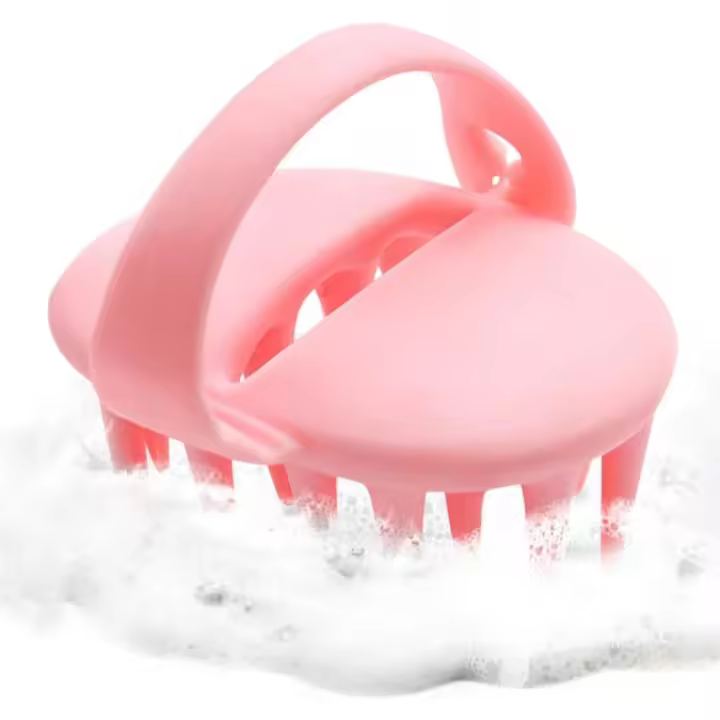 Cepillo masajeador de cabeza, cepillo de pelo para champú exfoliante cuero cabelludo masajeador de cabeza Cuidado del cuero cabelludo cepillo húmedo champú masajeador relajación regalo para Mujeres Hombres mascotas - 1