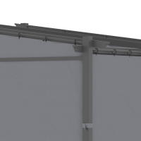 Pérgola 2.97X2.95 M, Cenador estanco con Toldo, Paneles laterales, Techo Terraza, Fibra de poliéster, Gris Oscuro - details 4